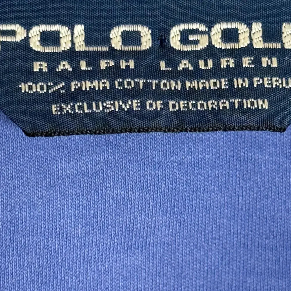 Polo Golf Ralph Lauren Polo Shirt Mens XL Blue Long Sleeve Pocket Casual Preppy